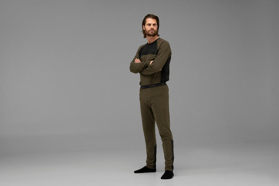 Harkila Härkila Heat USB-C Long Johns Willow green/Black