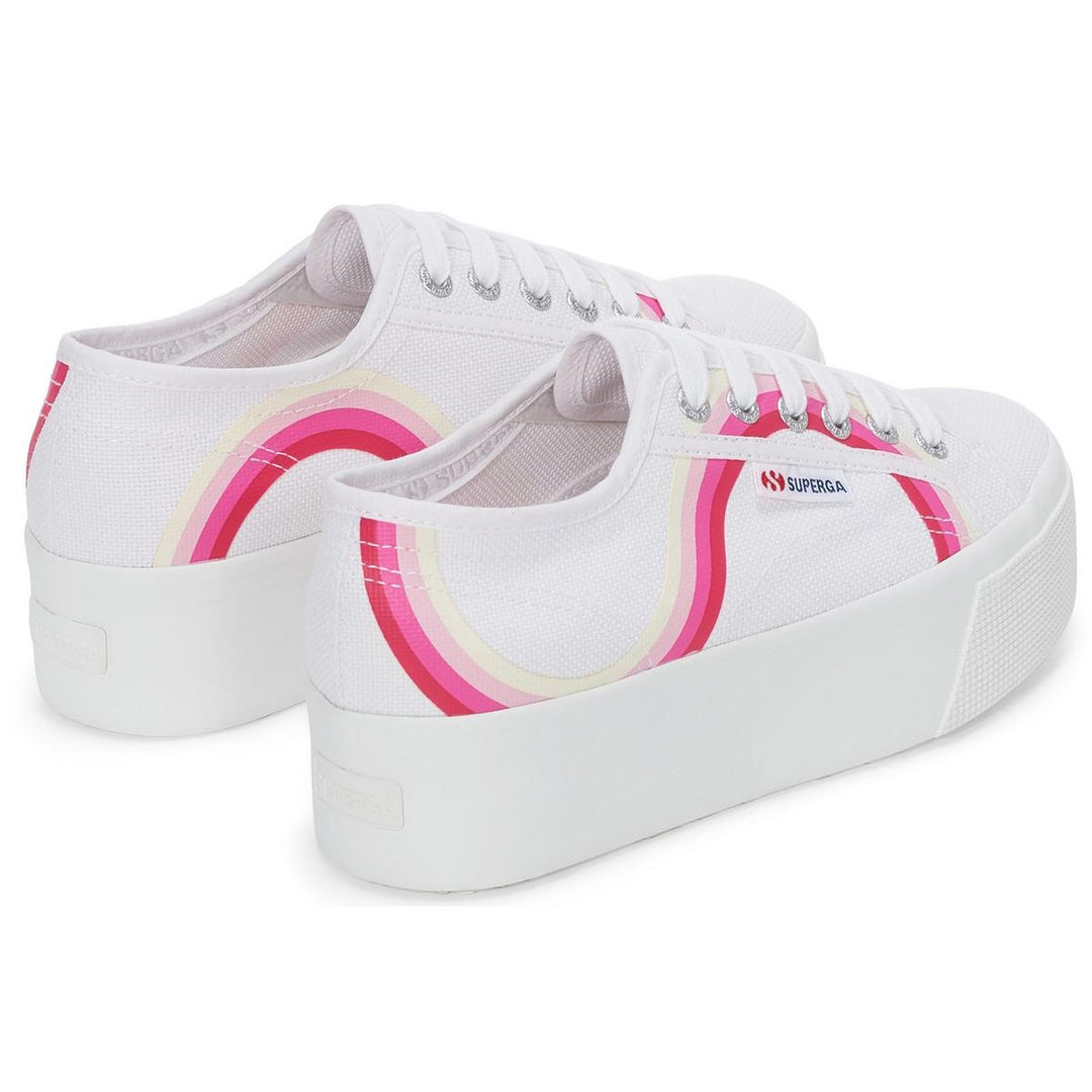 Superga 2790 Round Stripes Trainers White/Shaded – view 5