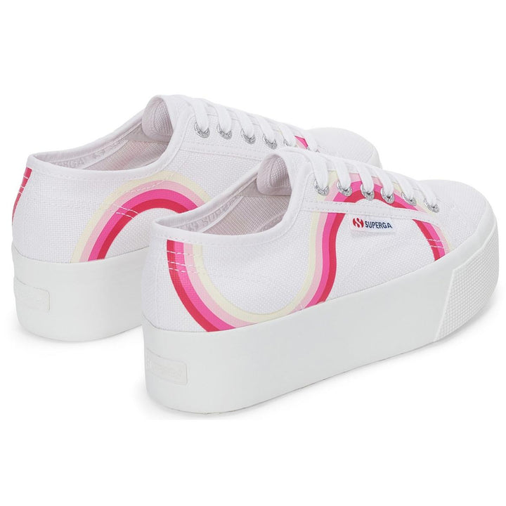 Superga 2790 Round Stripes Trainers White/Shaded – view 5