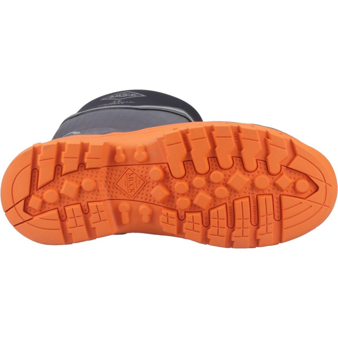 Muck Boots Grit S5 Safety Wellington Black/Orange