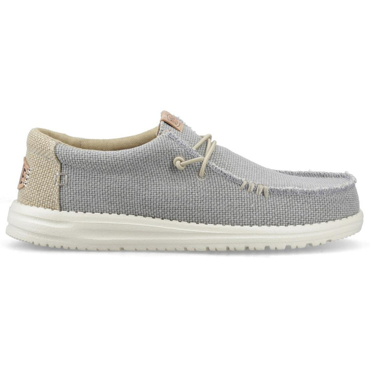 HEYDUDE Wally Braided Slip on Shoe Flannel Grey/Olive