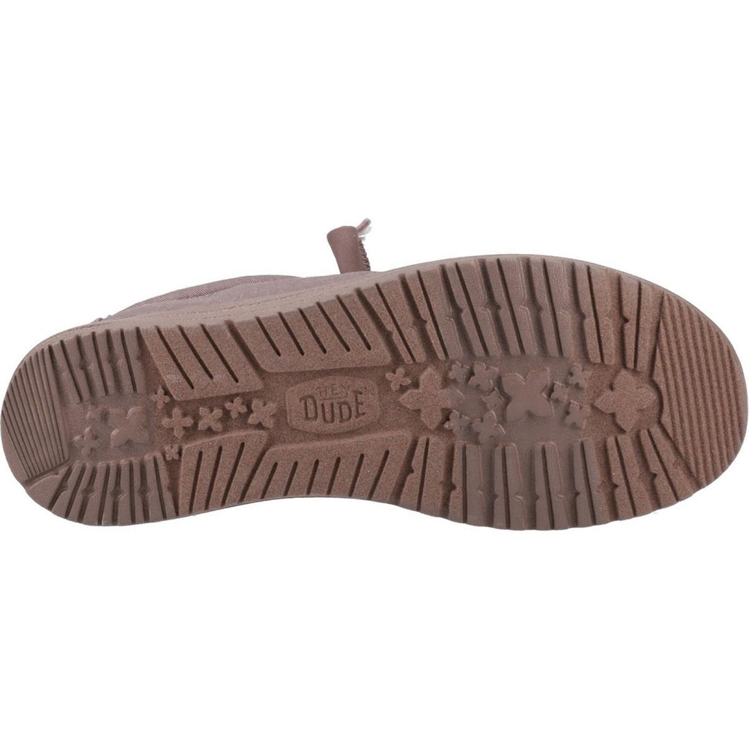 HEYDUDE Wally Stretch Canvas Shoes Deep Taupe