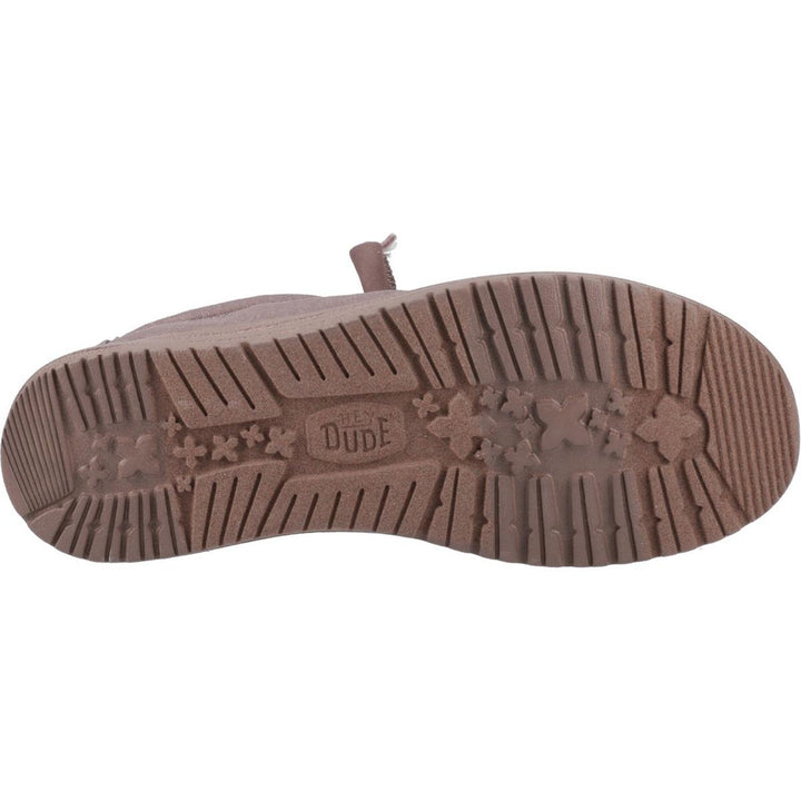 HEYDUDE Wally Stretch Canvas Shoes Deep Taupe