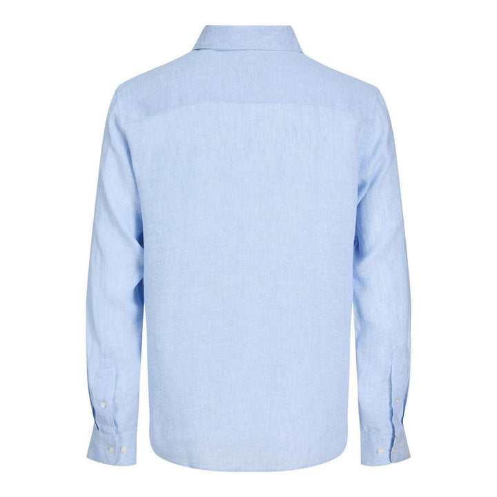 Jack & Jones Jack & Jones linen shirt in Light Blue Brunnera Blue