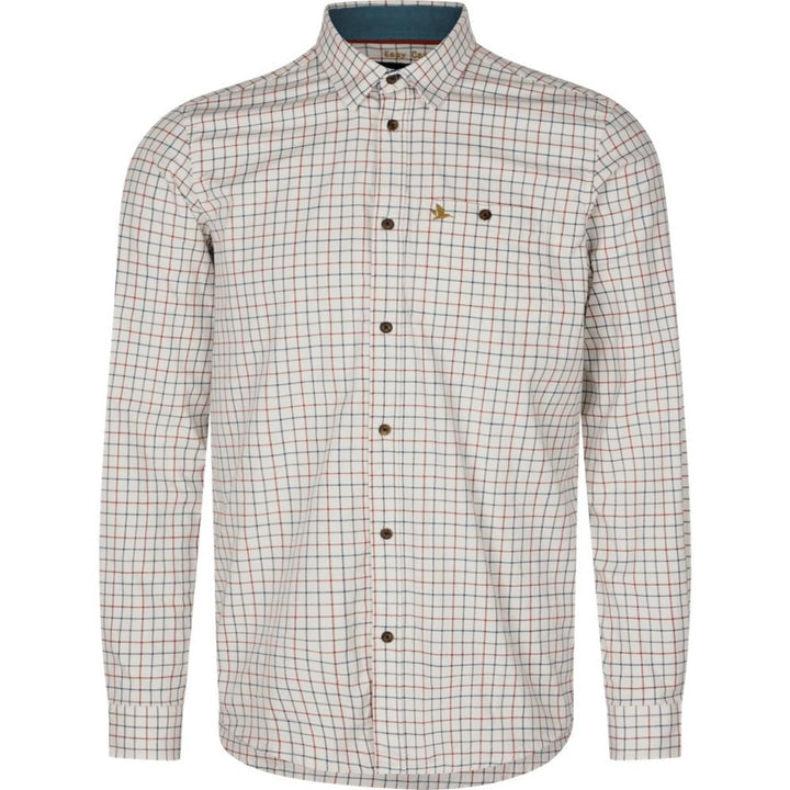 Seeland Oxford Shooting Shirt Grape Leaf/Terracotta Check