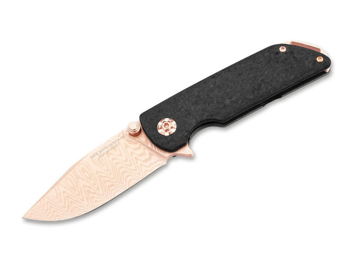 Böker M4 Sherman Damast Rose Gold Folding Knife