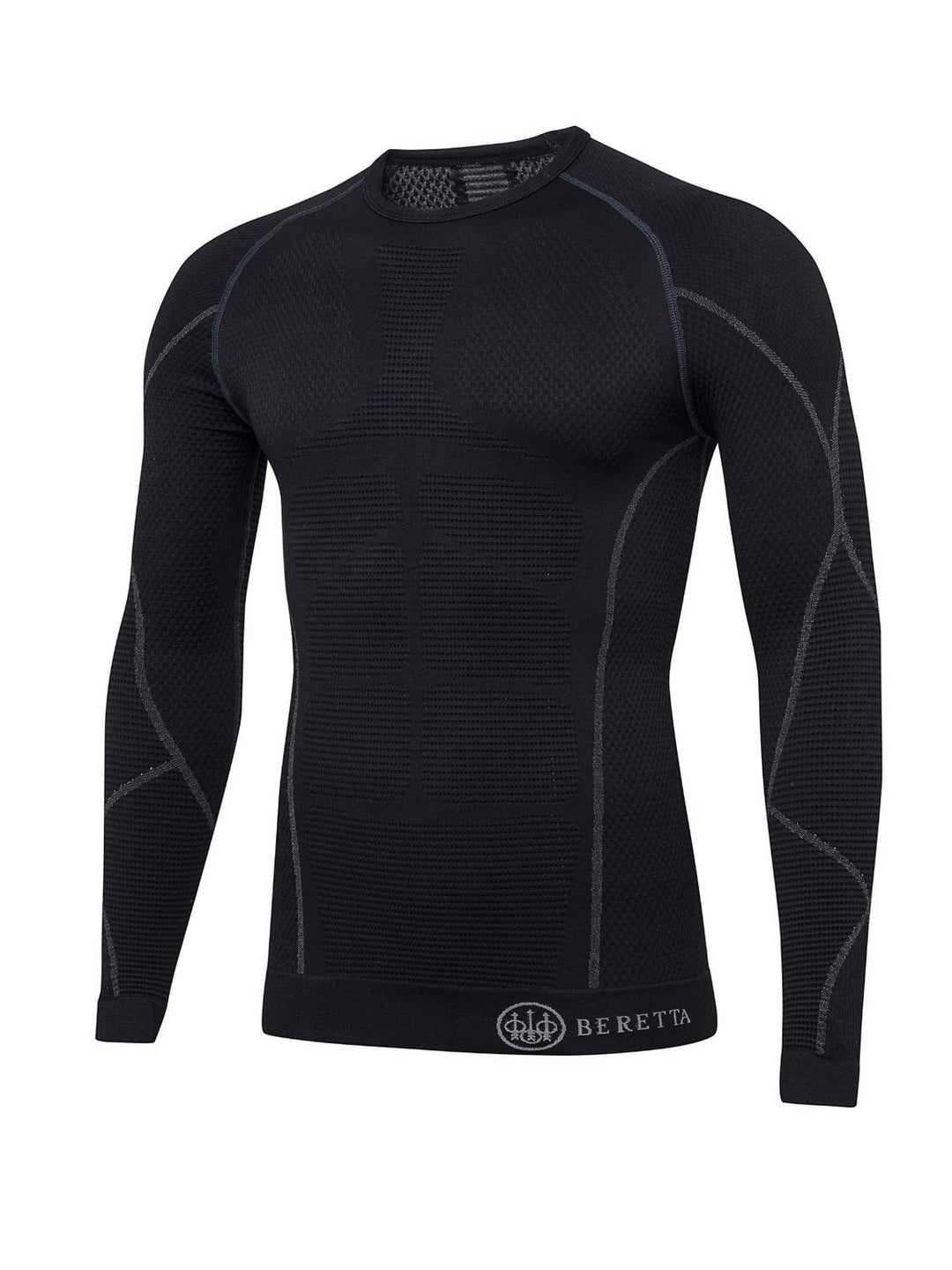 Beretta HT Body Mapping 3D Long Sleeve Base Layer - Black – view 3
