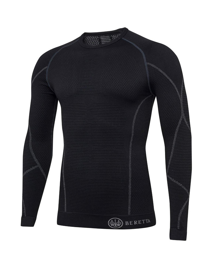Beretta HT Body Mapping 3D Long Sleeve Base Layer - Black – view 3
