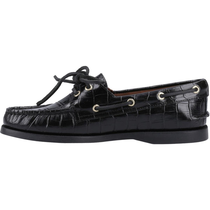 Sperry Authentic 2 Eye Boat Shoe Black