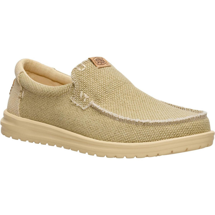 HEYDUDE Mikka Braided Slip on Shoe Olive Grey/Boulder
