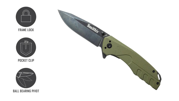 Smiths Black Stonewash Blade - OD Green