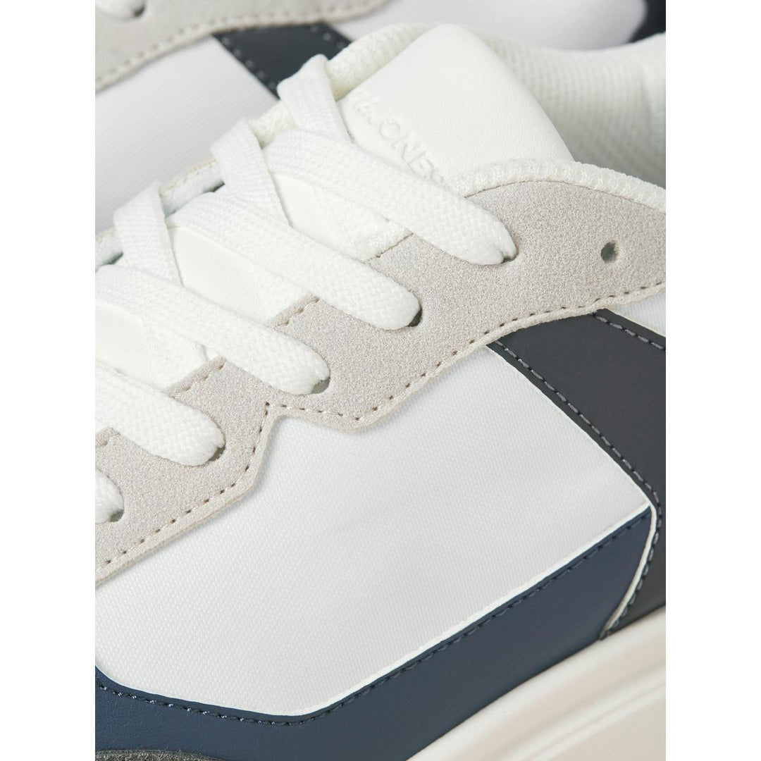 Jack & Jones Aspire Runner Trainer White Castlerock/Navy Blazer