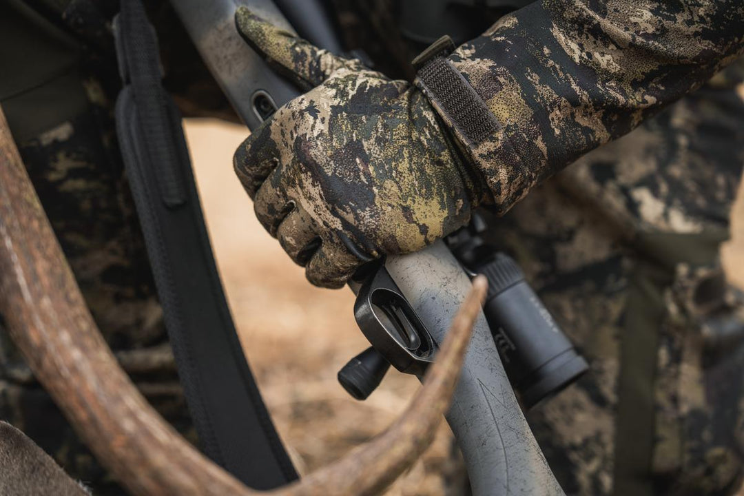 Seeland Grip Camo Gloves InVis MPC green