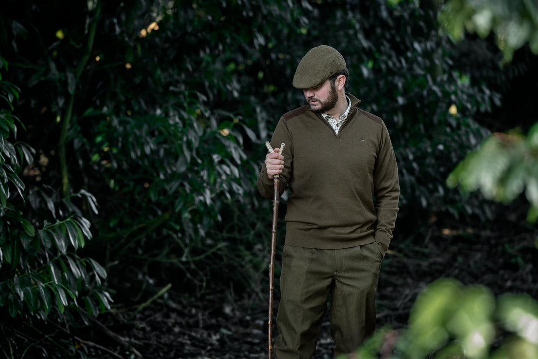 Pine Half Zip Sweater Light Pine