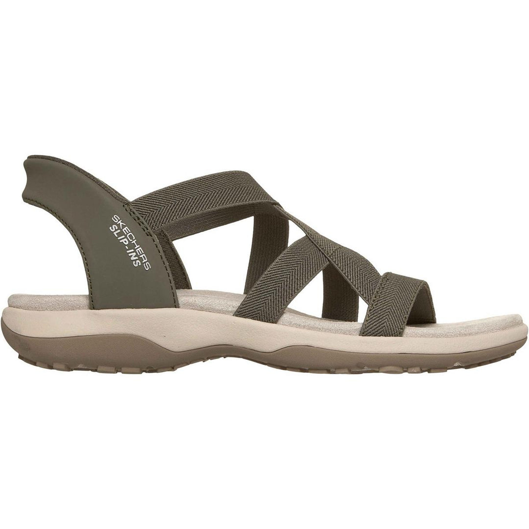 Skechers Reggae Slim Stretch Flex Sandal Olive