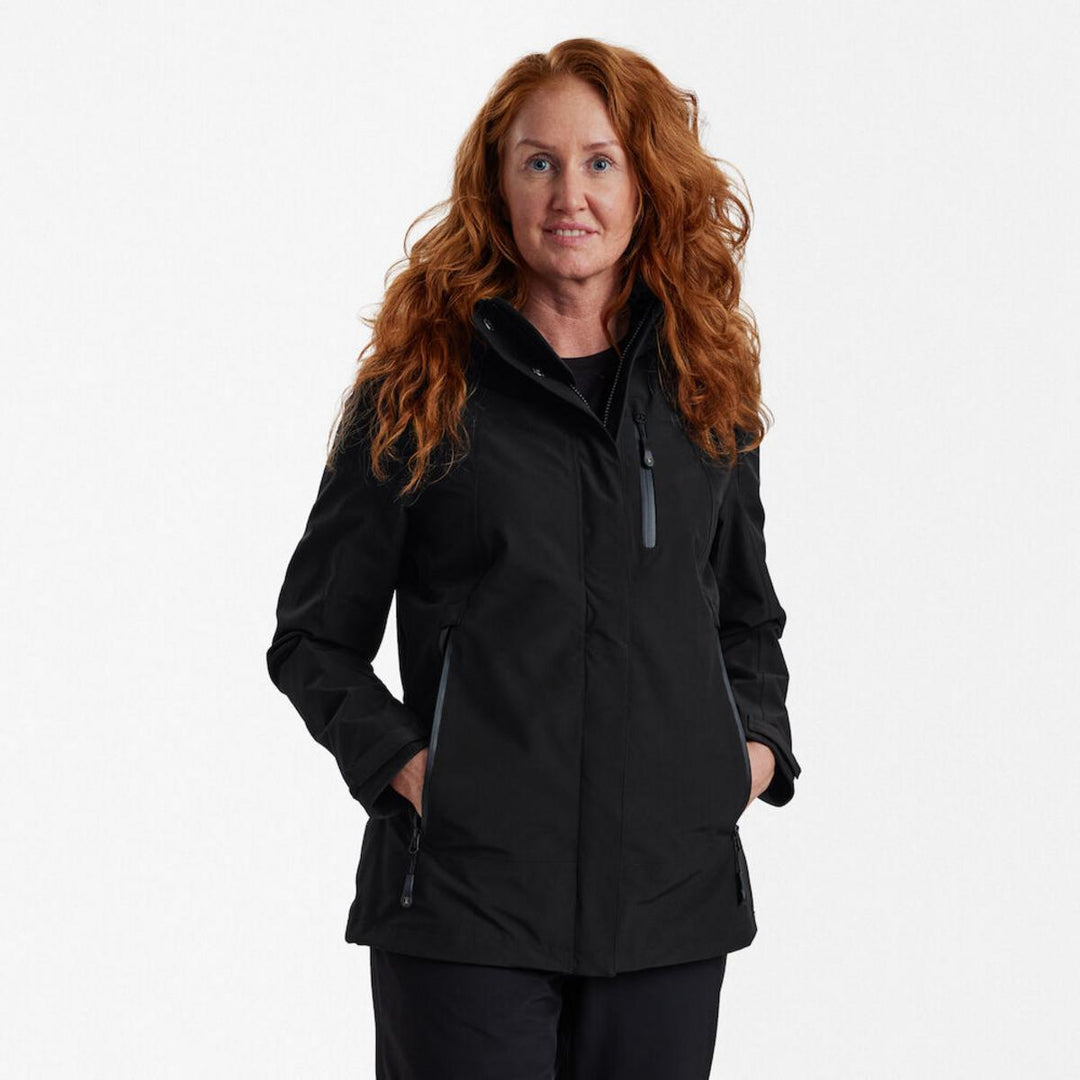 Deerhunter Lady Sarek Shell Jacket with hood - Black