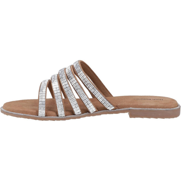 Hush Puppies Paris Slide Sandal Tan/Silver – view 4