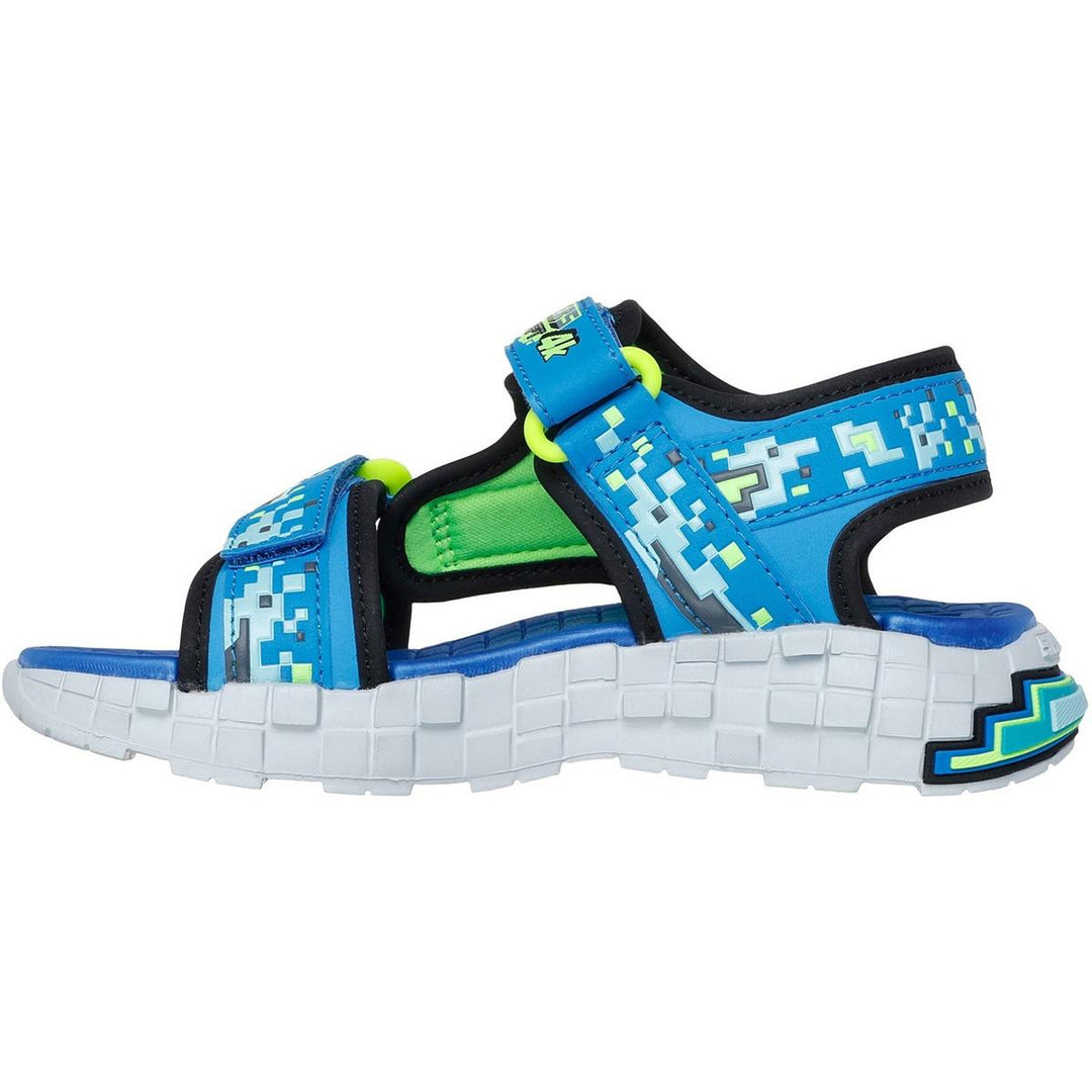 Skechers Mega Splash Sandal Black/Blue/Lime – view 4