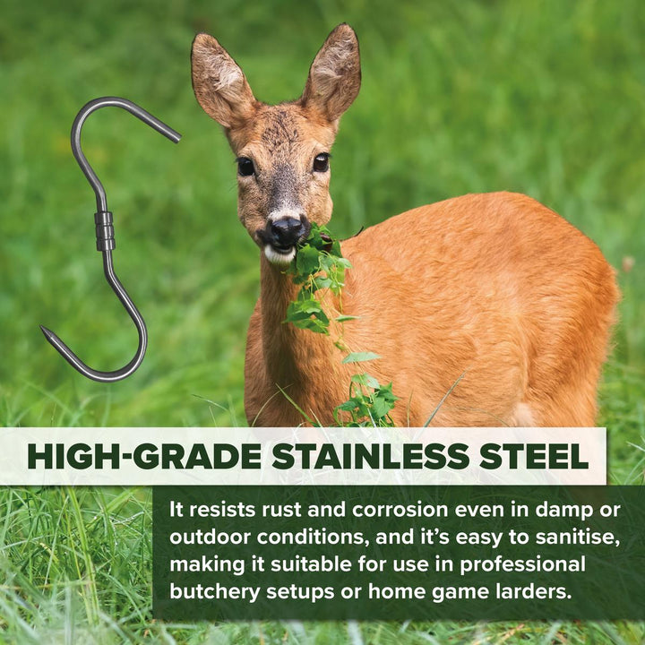 BushWear 10mm Stainless Swivel S Hook