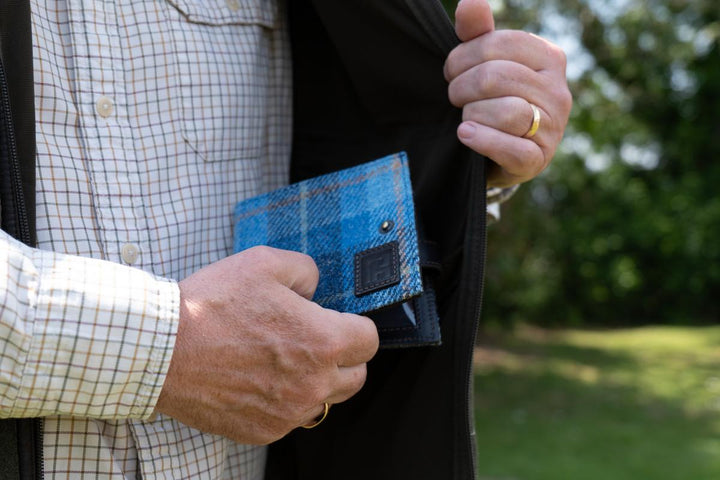 Parker Hale Shotgun Certificate Wallet Tweed Blue by Parker-Hale