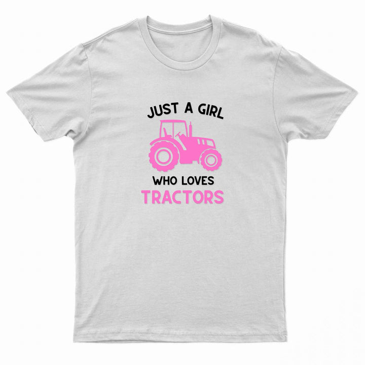 Urban Road Kids "JUST A GIRL WHO LOVES TRACTORS" Printed T-Shirt