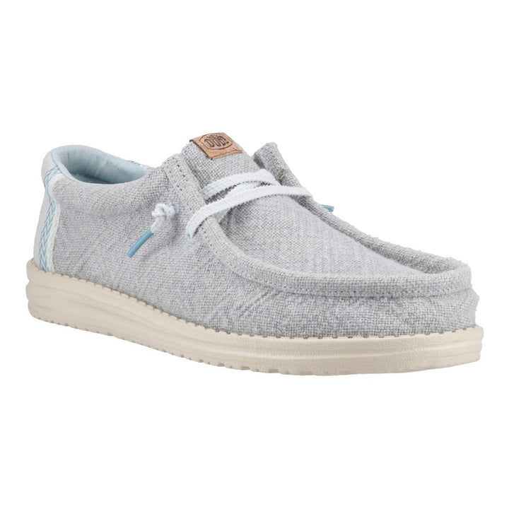 HEYDUDE Wally Jute Shoes Cloud Blue/Dawn Blue