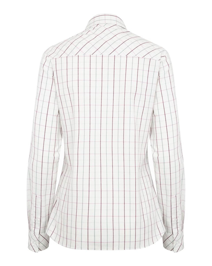 Hoggs of Fife Aberlady Ladies Tattersall Shirt Purple/Minera