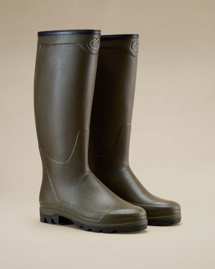 Le Chameau Men's Country Cross Jersey Lined Wellington Boot