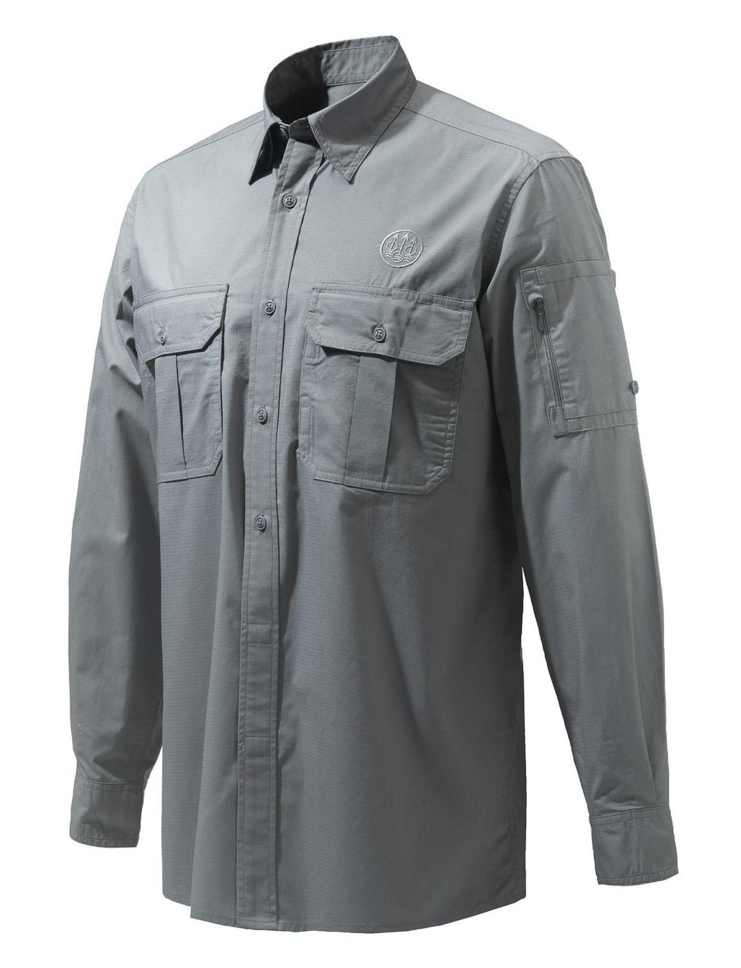 Beretta Mortirolo Long Sleeve Shirt Smoked Pearl – view 3