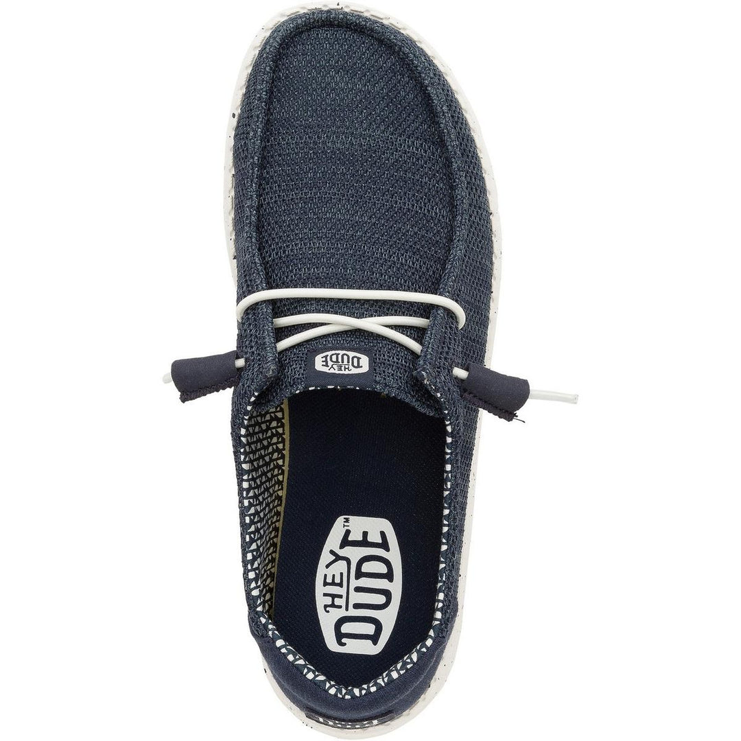 HEYDUDE Wendy Stretch Mesh Shoes Navy