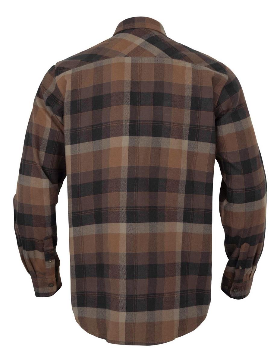 Harkila Asmund L/S shirt Rust brown check