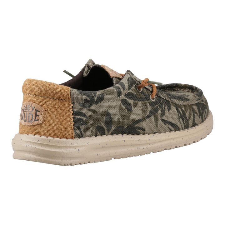 HEYDUDE Wally Palm Jute Shoes Burnt Olive/Ginger Brown