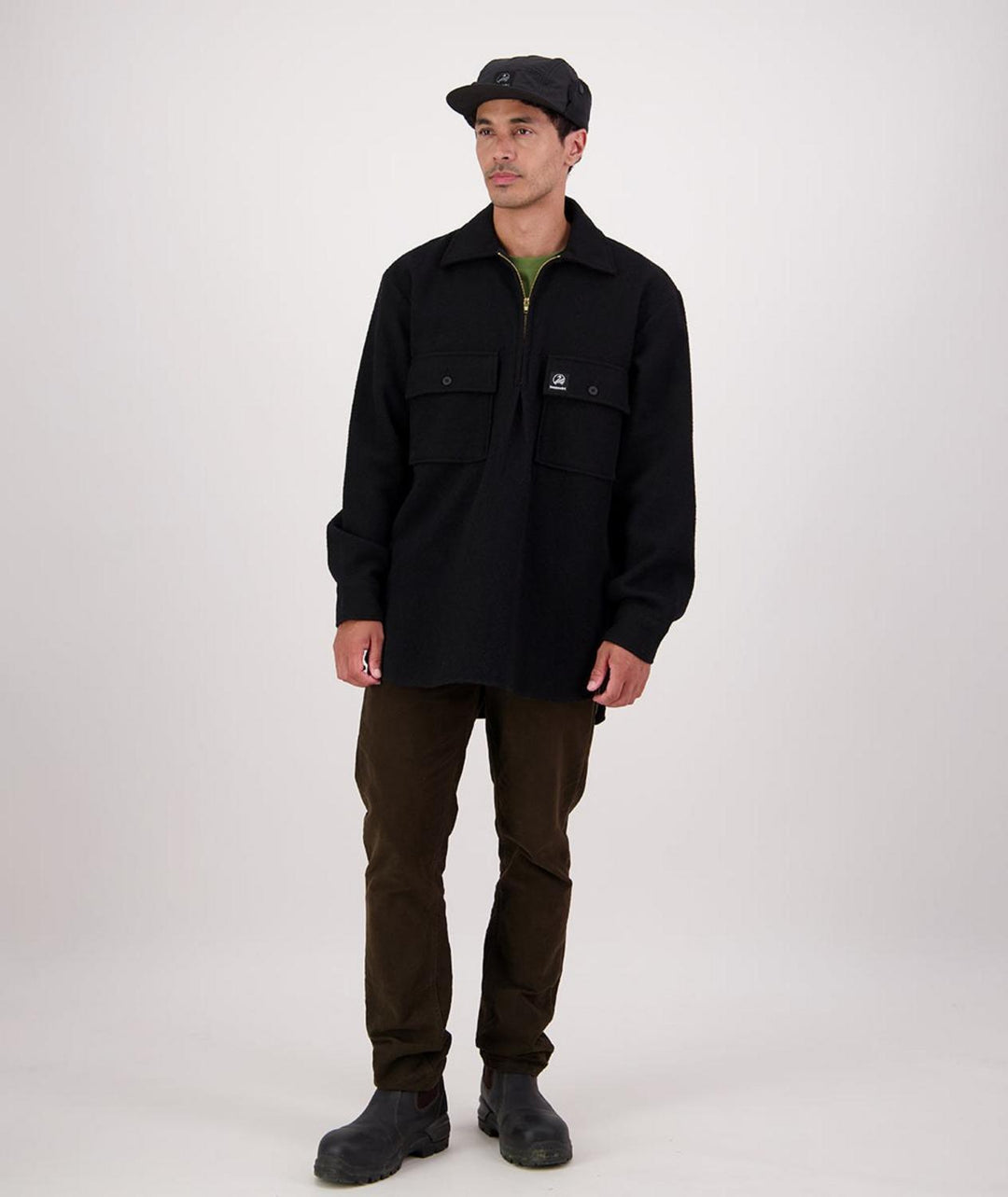 Swanndri Men's Ranger Wool Bushshirt with Zip-up Front