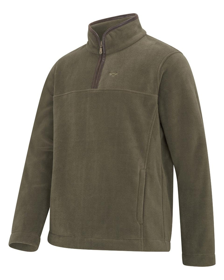 Hoggs of Fife Stenton 1/4 Zip Fleece - Lovat