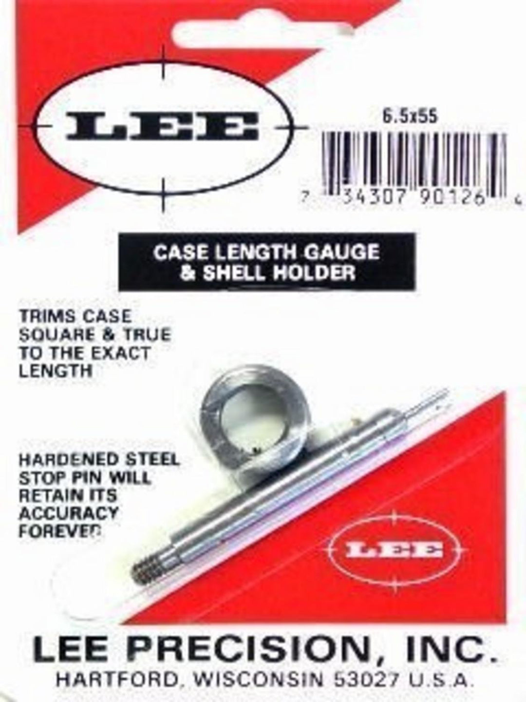Lee Precision 6.5x55 Swedish Case Length Gauge and Shell Holder
