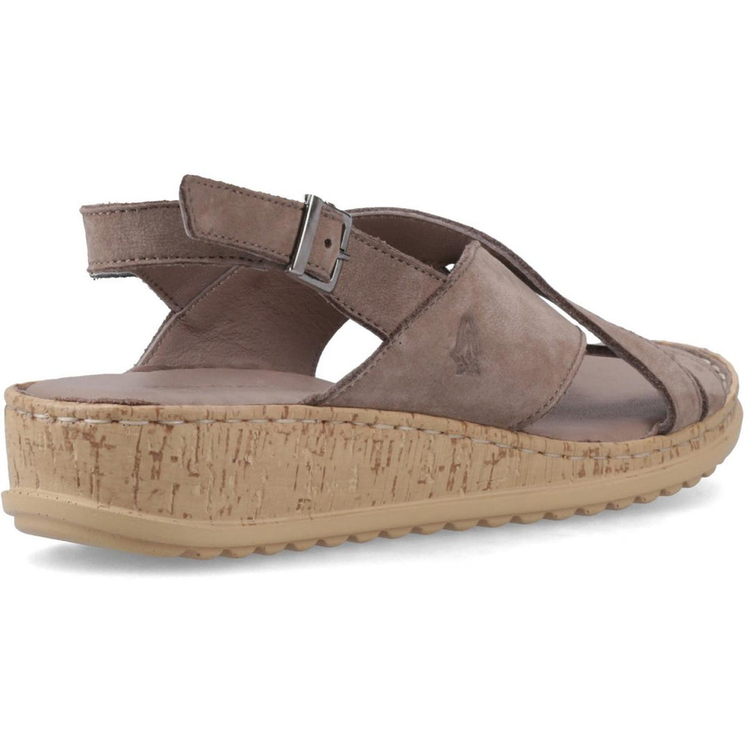Hush Puppies Elena Cross Over Wedge Sandal Fossil – view 2
