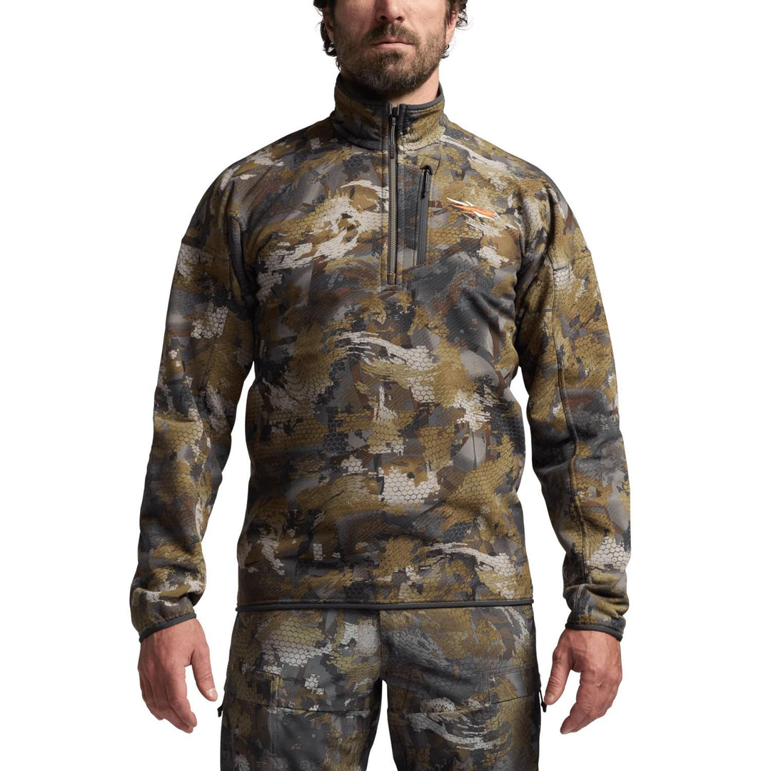Sitka Alpha Fleece 1/4 Zip Pullover Optifade Timber