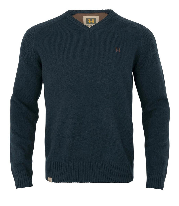 Harkila Vincent merino v-neck pullover Dark