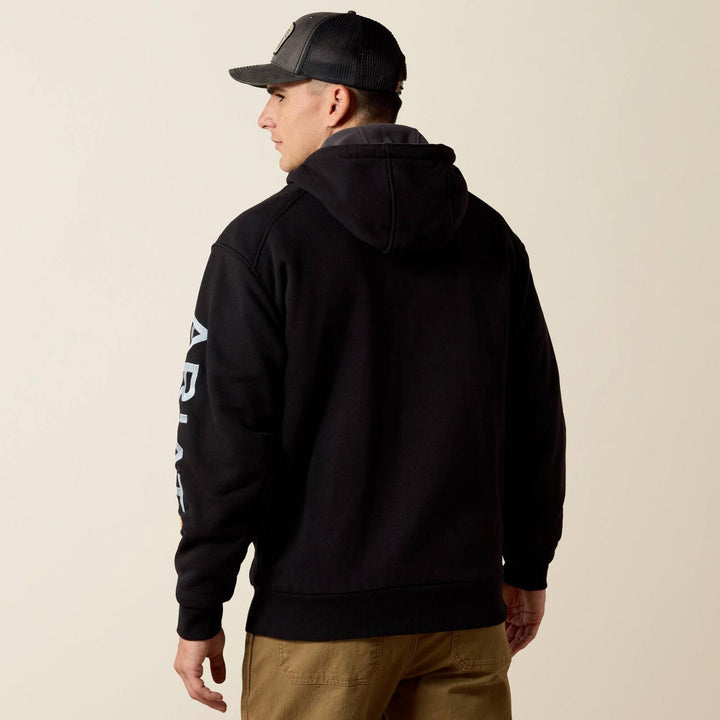 Ariat Mens Rebar All-Weather Full Zip Hoodie – view 2