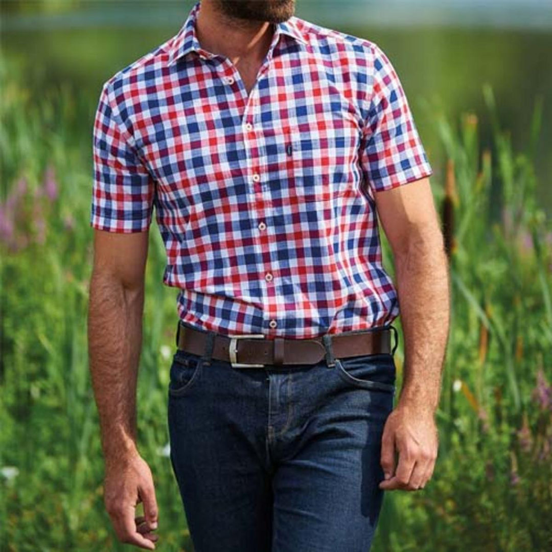 Champion Mens Champion Short Sleeve Holkham Check Shirt