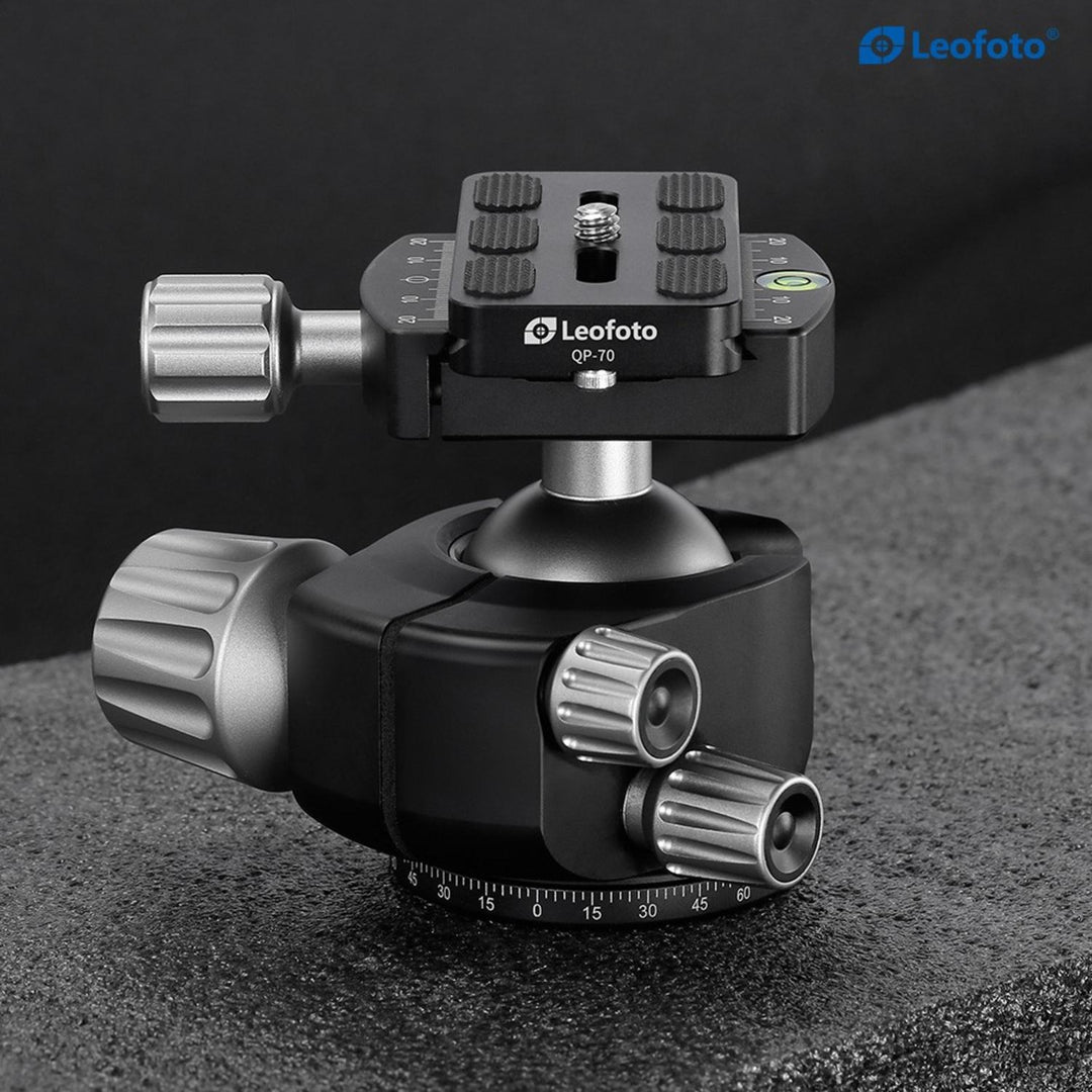 Leofoto LH-40 Low Profile Ball Head with QP-70N Arca Plate