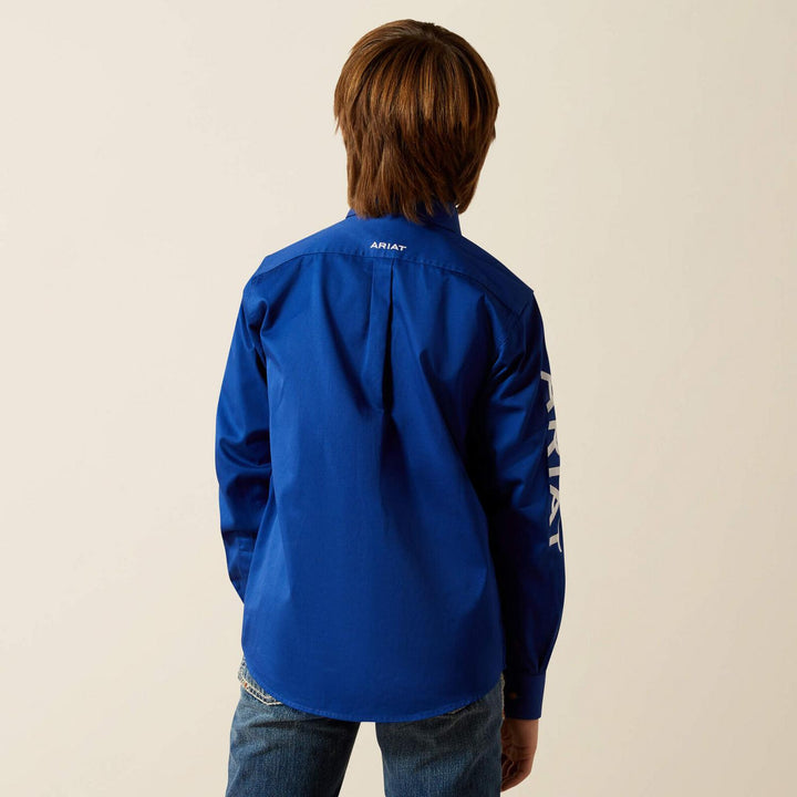 Ariat Boys Team Logo Twill Classic Fit Shirt – view 2