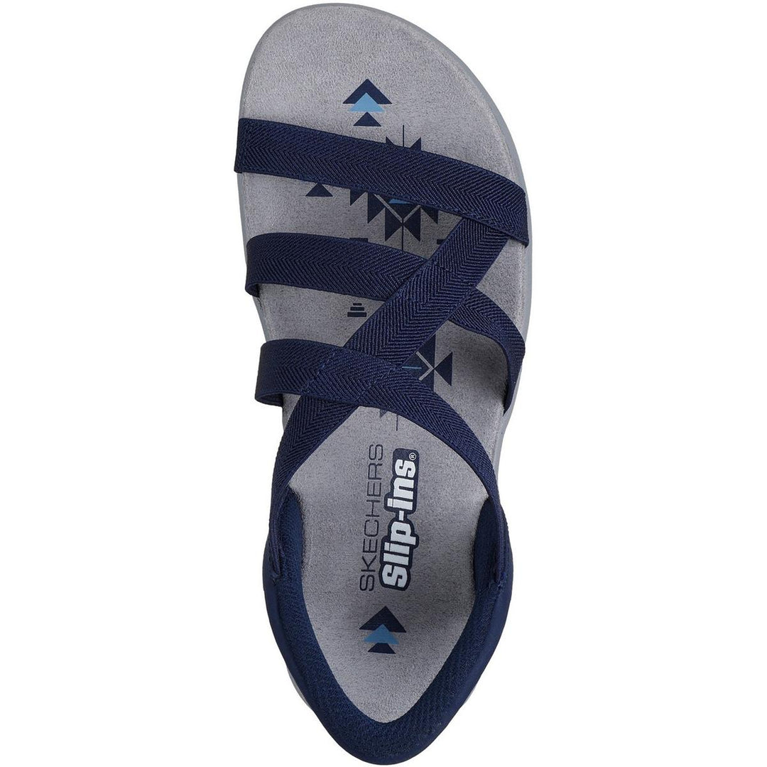 Skechers Reggae Slim Stretch Flex Sandal Navy