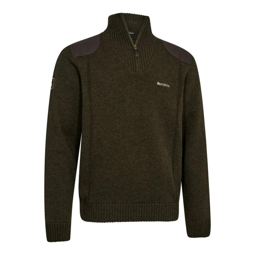 Deerhunter Finley ½-Zip Knit - Woodland Melange