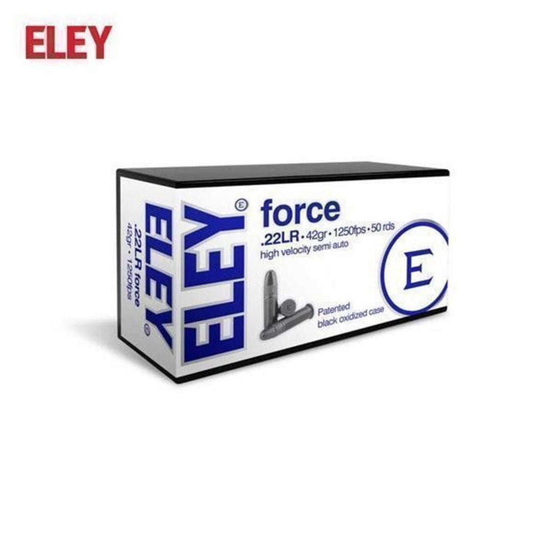 Eley Force High Velocity .22LR 42gr Rimfire Ammunition, 100 Rounds