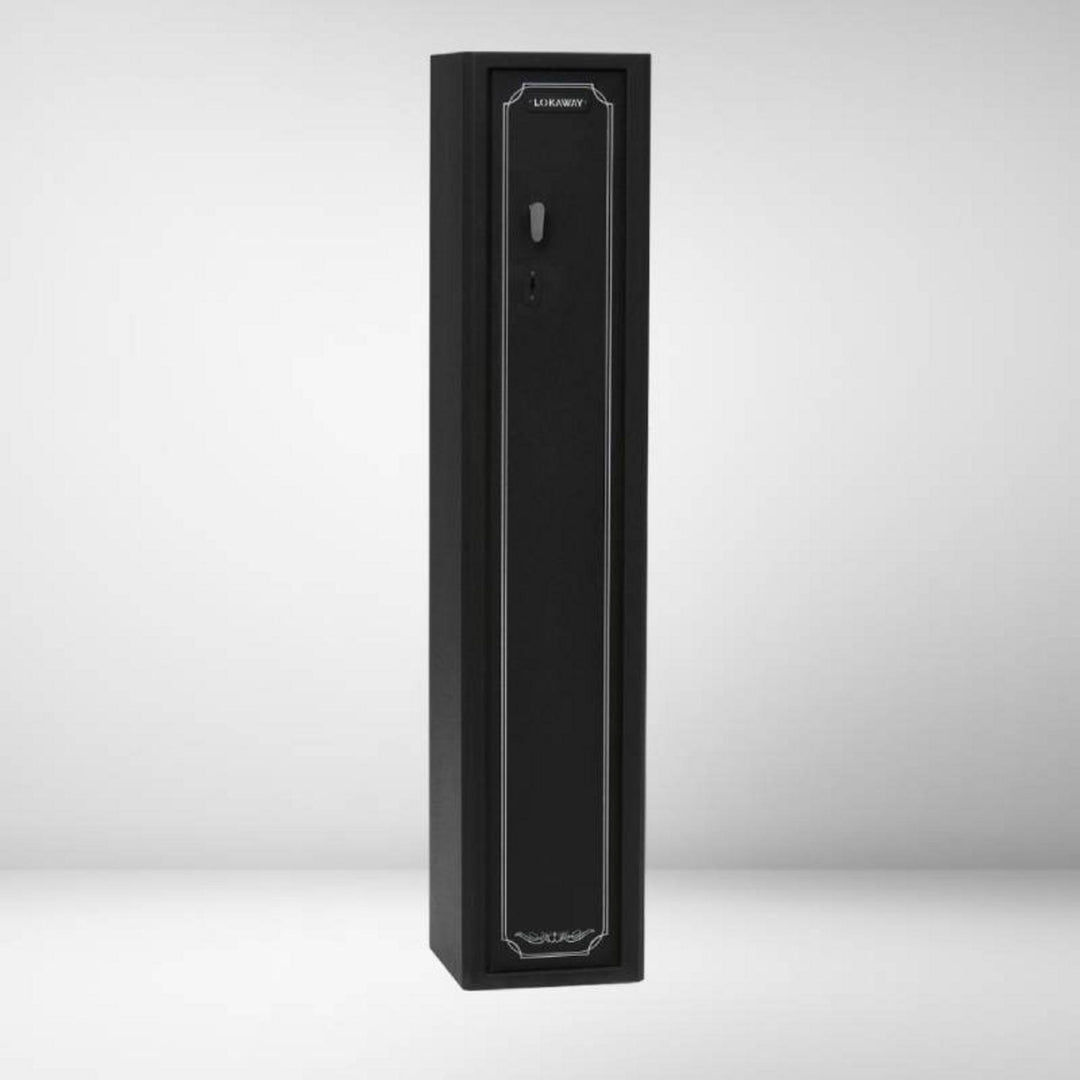 LBA8 - Key Lock Safe with Internal Ammo Storage - 4 to 8 guns