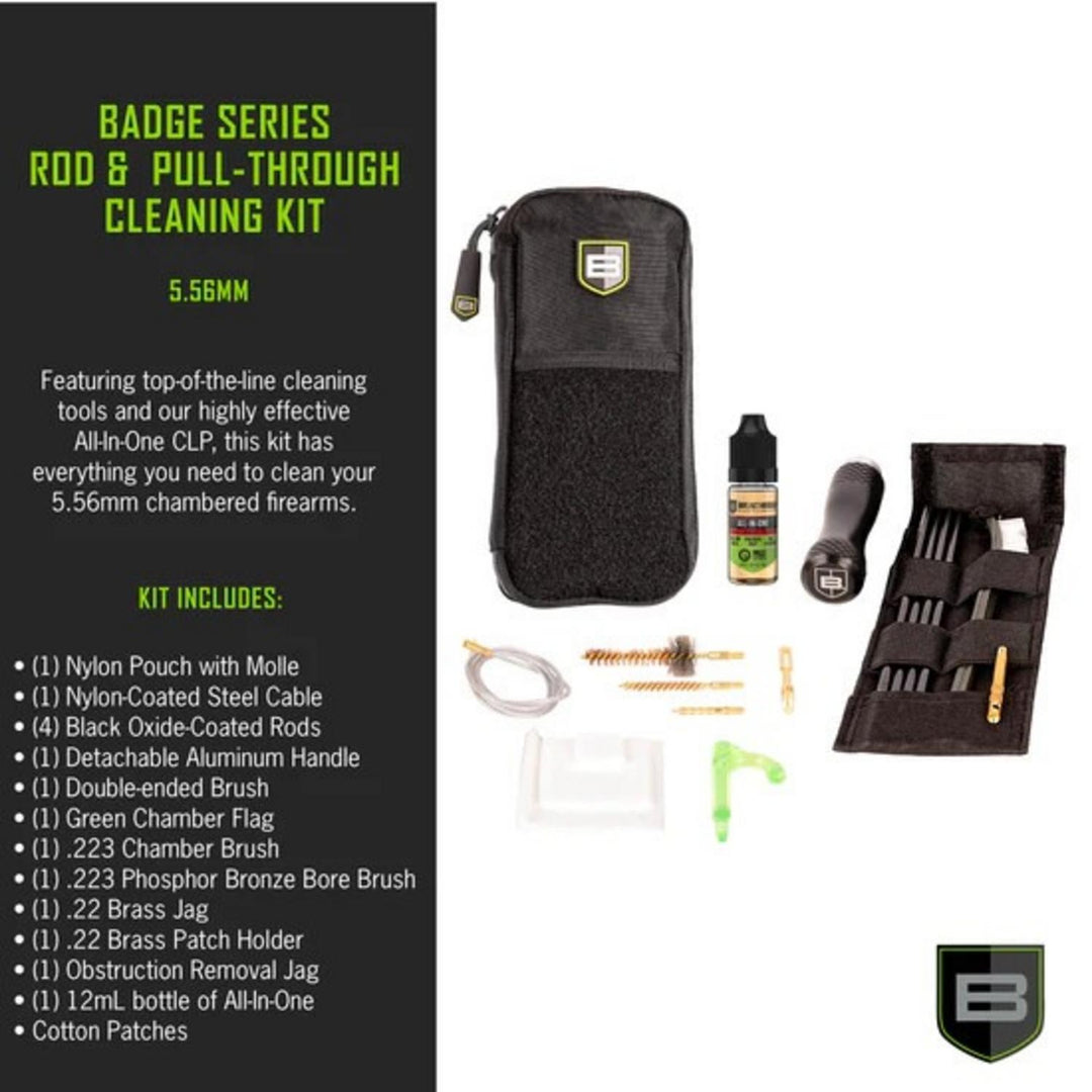 Breakthrough Clean Badge Series Rod & Pull-Through Kit 5.56mm