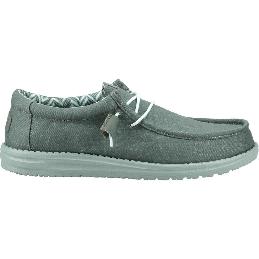 HEYDUDE Wally Canvas Shoe Duck Green/Iceberg