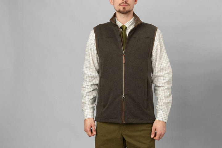 Härkila Sandhem Pro Waistcoat in Willow Green | Wool – view 10