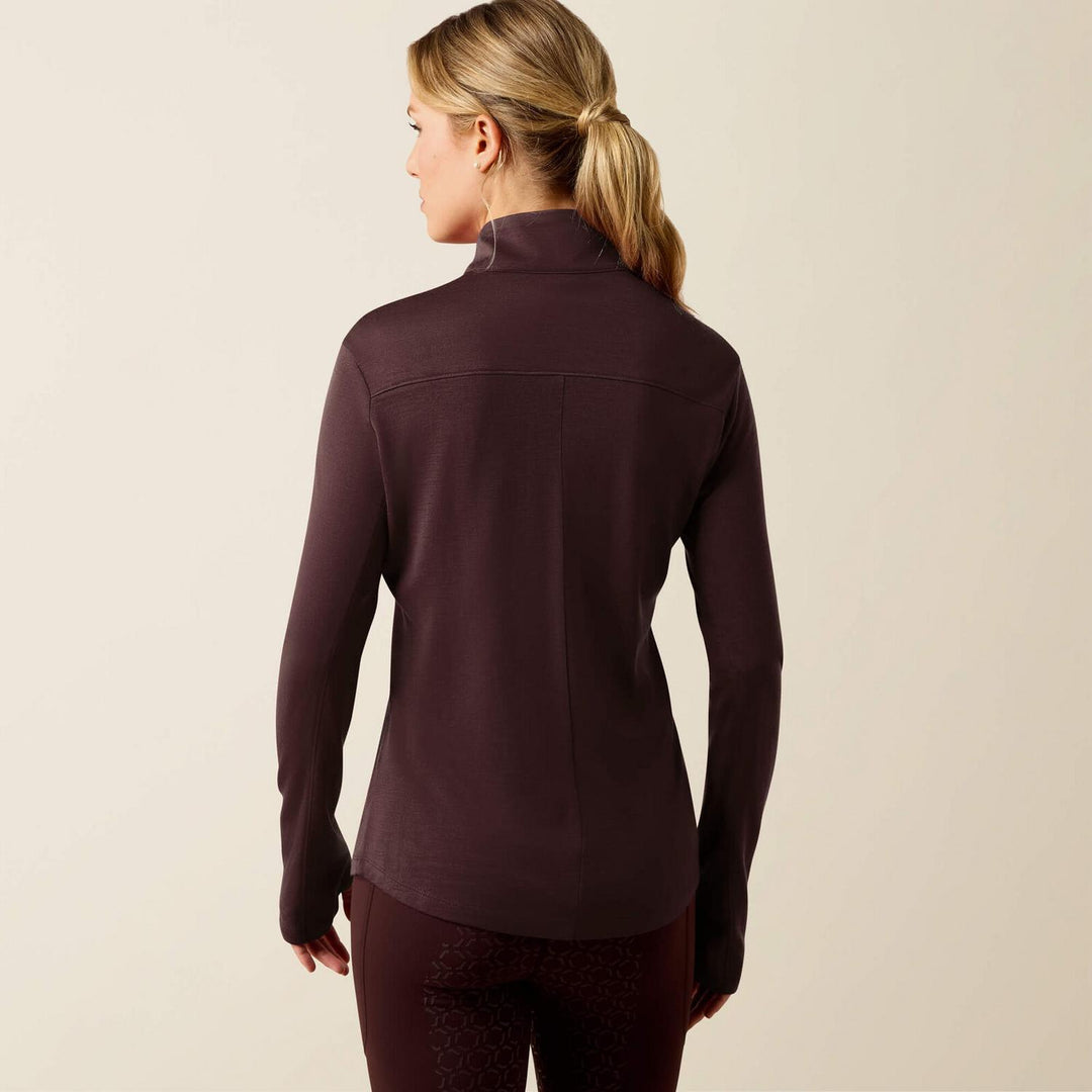 Ariat Ladies Cheviot 1/4 Zip Long Sleeve Base Layer – view 4